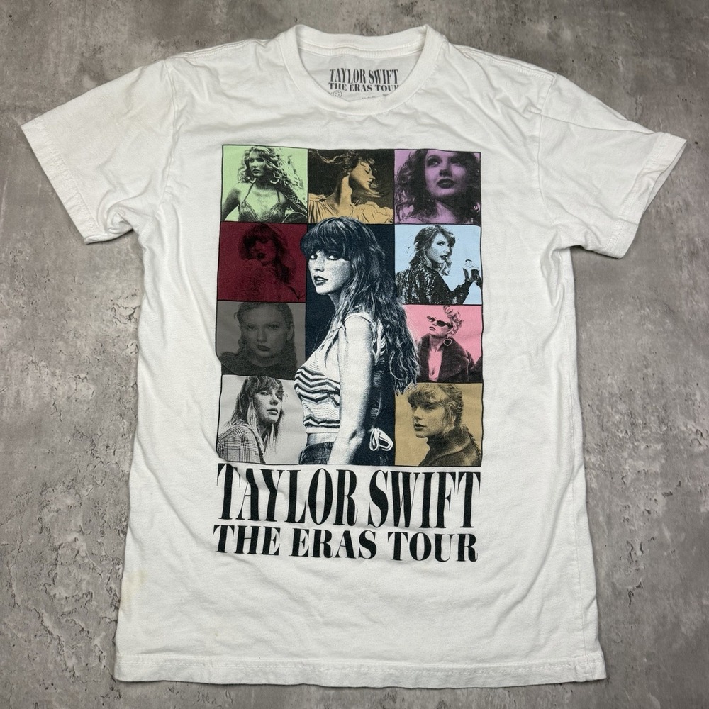 Taylor Swift The Eras Tour T Shirt White Size XS 2023 Official Concert Merch